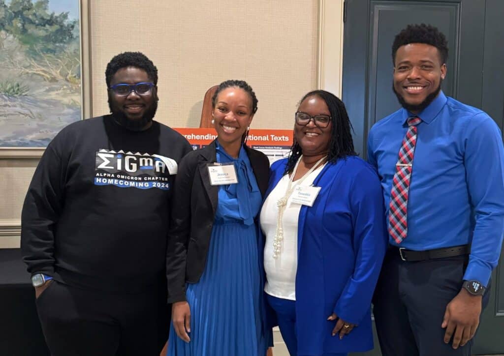 EPI Center Virtual Coach Dr. Kendrick Barnes with Irmo Middle School teacher at WLTX-TV.
